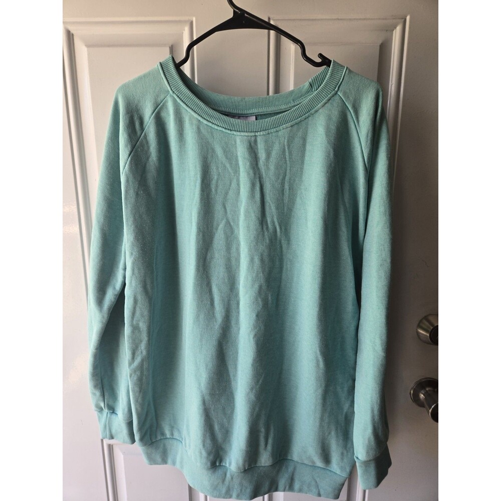Women’s Buddy By The Sea Crew Neck Sweatshirt Size XL, green